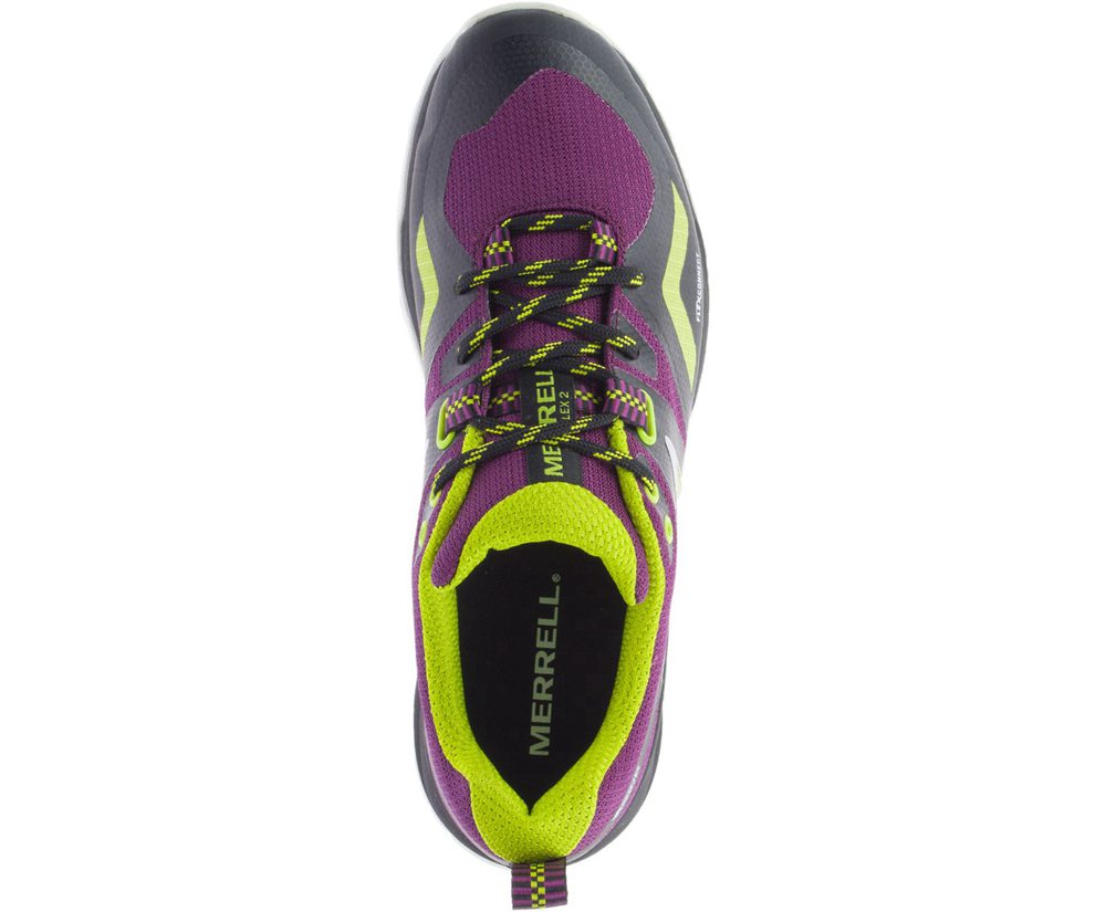 Merrell Hiking Shoes Black/Purple - MQM Flex 2 GORE-TEX® - Womens 40RDZAQPU